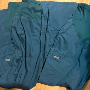 2 pairs of Cherokee Workwear Maternity Scrub Pants